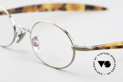 Lunor Cigar 532 AG Old Glasses Oval Antique Gold, unworn RARITY (for all lovers of quality) from app. 2009, Made for Men and Women