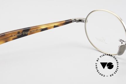 Lunor Cigar 532 AG Old Glasses Oval Antique Gold, Size: small, Made for Men and Women