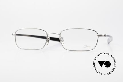Lunor Club IV 524 AS Square Glasses Antique Silver, old LUNOR Club IV eyeglasses in AS: ANTIQUE SILVER, Made for Men