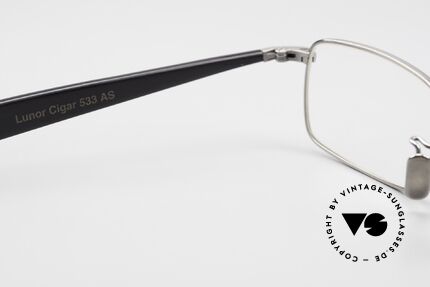Lunor Cigar 533 AS Square Glasses Antique Silver, Size: medium, Made for Men and Women
