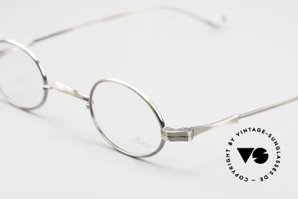 Lunor II 04 Oval XS Frame Antique Silver, traditional German brand; quality handmade in Germany, Made for Men and Women