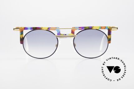 Cazal 745 Striking Old 90's Sunglasses, great combination of shapes, colors & materials, Made for Men and Women