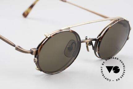 Freudenhaus Tori Small Round Frame Clip On, unworn (like all our rare vintage designer eyeglasses), Made for Men and Women