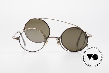 Freudenhaus Tori Small Round Frame Clip On, NO RETRO fashion, but an old Original from the 90's, Made for Men and Women
