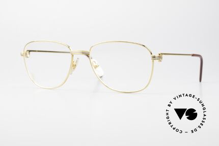 Cartier Courcelles Large 90's Luxury Vintage Specs, precious Cartier eyeglasses of the 90's, L size 59°18, Made for Men