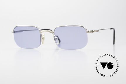 Cartier Broadway Semi Rimless Platinum Frame, square Cartier vintage sunglasses in size 49/22, 135, Made for Men