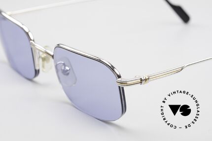 Cartier Broadway Semi Rimless Platinum Frame, 2nd hand model in mint condition + case by CHANEL, Made for Men
