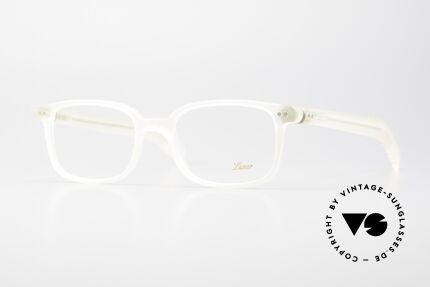 Lunor A6 245 Designer Eyeglasses Acetate, really interesting frame color looks "milky translucid", Made for Men and Women