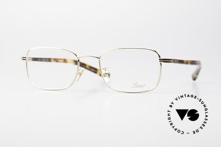 Lunor Prestige I A 02 Fullrim Titan Frame Gold Plated, LUNOR Prestige eyeglasses: fullrim titanium frame, Made for Men
