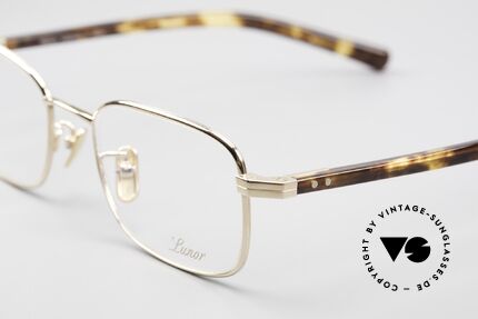 Lunor Prestige I A 02 Fullrim Titan Frame Gold Plated, model IA02, GP = GOLD PLATED, size 50-19, 140mm, Made for Men