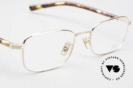 Lunor Prestige I A 02 Fullrim Titan Frame Gold Plated, unworn (like all our costly luxury glasses by LUNOR), Made for Men