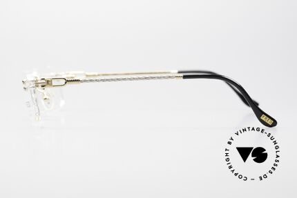 Fred Orcade Square Rimless Luxury Glasses, precious bicolor edition (rosé-gold & platinum-plated), Made for Men