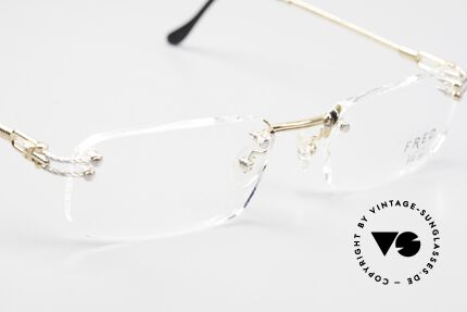 Fred Orcade Square Rimless Luxury Glasses, unworn 90's rarity comes with original packing by FRED, Made for Men