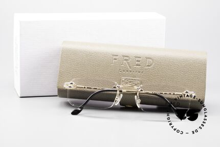 Fred Orcade Square Rimless Luxury Glasses, Size: medium, Made for Men