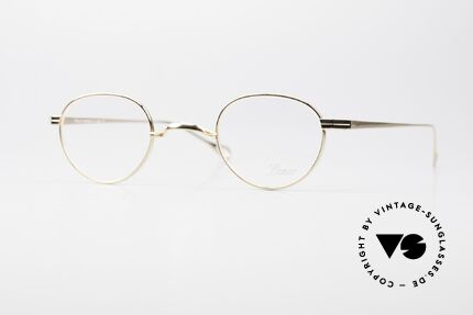 Lunor T2-E-MT GP Round Titan Frame Gold Plated Details