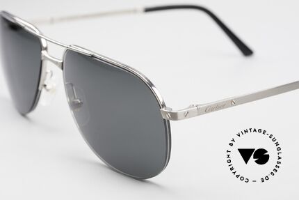 Cartier Titanium T8100943 Aviator Sunglasses Semi Rimless, 2nd hand, but mint condition (incl. orig. packing), Made for Men