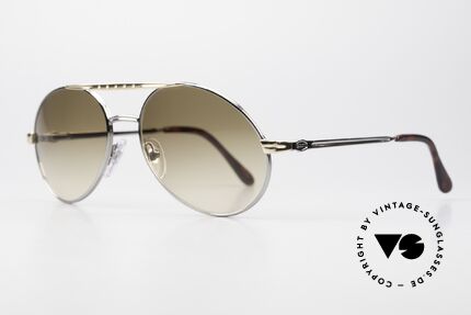 Bugatti 02926 Men's Sunglasses 1980's Large, high-end frame finish: platinum & gold-plated bridge, Made for Men