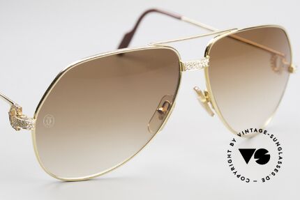 Cartier Grand Pavage Jewel Sunglasses Solid Gold, basic price was 25.300 DM (dependent on the gold price), Made for Men