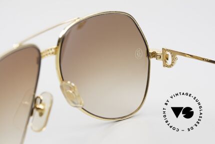 Cartier Grand Pavage Jewel Sunglasses Solid Gold, a precious, unworn ORIGINAL in LARGE size 62-14, 140, Made for Men