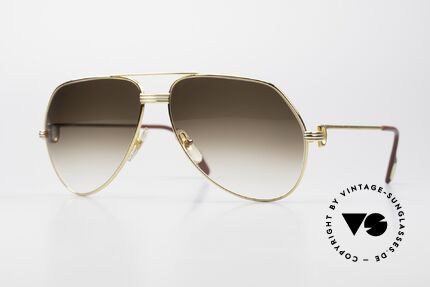 Cartier Vendome LC - L Rare Luxury Sunglasses 1980's, Vendome = the most famous eyewear design by CARTIER, Made for Men