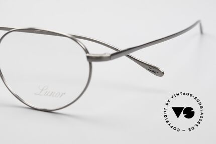 Lunor Club I 501 AS Antique Silver Eyeglasses Panto, AS means ANTIQUE SILVER (precious and costly alloying), Made for Men and Women