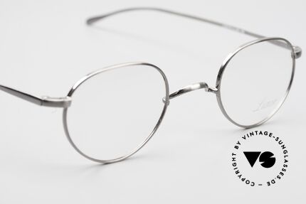 Lunor Club I 501 AS Antique Silver Eyeglasses Panto, this quality Lunor eyeglass-frame can be glazed optionally, Made for Men and Women