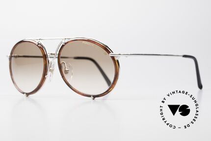 Porsche 5661 Classic 90's Shades Round, best craftsmanship & top materials; 100% UV protec., Made for Men and Women