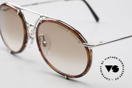 Porsche 5661 Classic 90's Shades Round, with two different shapes of changeable sun lenses, Made for Men and Women