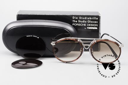 Porsche 5661 Classic 90's Shades Round, unworn rarity (new old stock) with orig. Porsche case, Made for Men and Women
