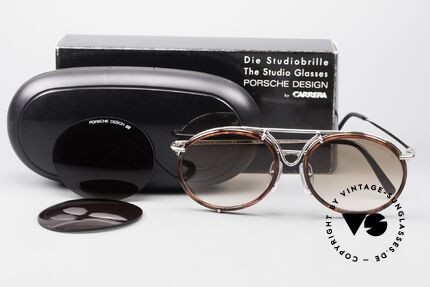 Porsche 5661 Classic 90's Shades Round, unworn rarity (new old stock) with orig. Porsche case, Made for Men and Women