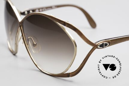 Christian Dior 2056 Ladies Vintage Sunglasses 80's, gold frame with brown temples & brown sun lenses, Made for Women Christian Dior 2056 Ladies Vintage Sunglasses 80's, gold frame with brown temples & brown sun lenses, Made for Women
