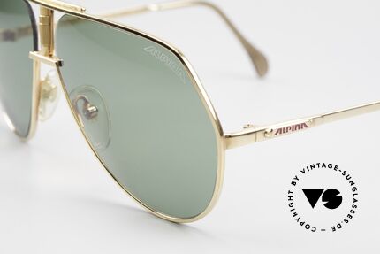 Alpina CM4 Quattro West Germany 80's Sunglasses, real "W.Germany" quality; 22ct GOLD-PLATED, Made for Men