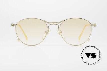 Jean Paul Gaultier 55-2177 Gold Plated Designer Shades, GOLD-PLATED frame with noble orange-gradient lenses, Made for Men and Women
