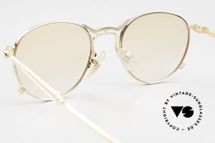 Jean Paul Gaultier 55-2177 Gold Plated Designer Shades, NO RETRO SHADES; a precious old ORIGINAL, size 49/19, Made for Men and Women