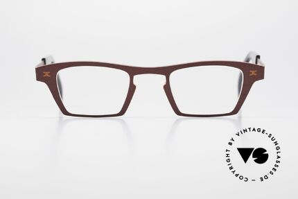 Theo Belgium Fourteen Women Glasses & Men Glasses, model Fourteen with color 763 (claret metallic), Made for Men and Women