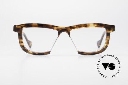 Theo Belgium James Extraordinary Designer Glasses, model JAMES with color code 15 (dark tortoise), Made for Men and Women