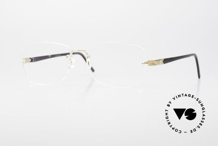 Lindberg Precious T945 Horn 18ct Solid Gold Diamond Glasses Details