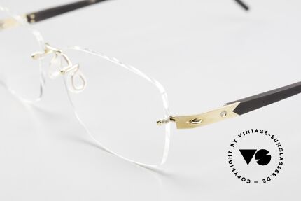 Lindberg Precious T945 Horn 18ct Solid Gold Diamond Glasses, full original name: Lindberg Spirit Precious Horn 750, Made for Women