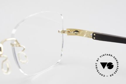 Lindberg Precious T945 Horn 18ct Solid Gold Diamond Glasses, couldn't be more noble, high-quality or more expensive, Made for Women