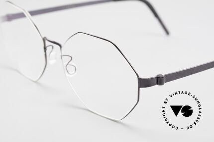 Lindberg 9609 Strip Titanium Octagonal Titanium Frame, stylish women's glasses and men's eyeglasses likewise, Made for Men and Women