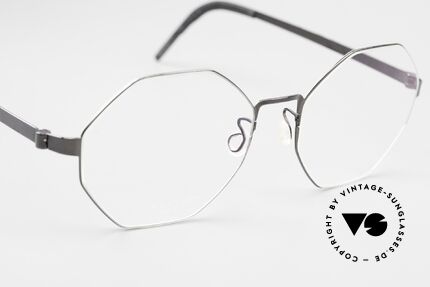 Lindberg 9609 Strip Titanium Women's Men's Glasses Octag, unworn, NOS, with an original hard case by Lindberg, Made for Men and Women