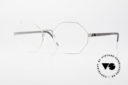 Lindberg 9609 Strip Titanium Octagonal Frame Ladies & Gents Details