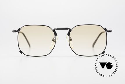 Jean Paul Gaultier 55-8175 Square JPG Frame Ladies Gents, top-notch metal frame, dull black, in size 52/19, Made for Men and Women