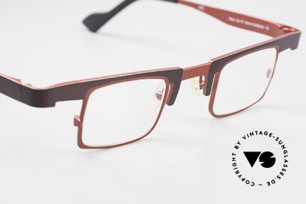 Theo Belgium Bo Square Designer Specs Titanium, unworn; like all our crazy eyewear by Theo Belgium, Made for Men and Women