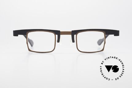 Theo Belgium Bo Square Designer Frame Titanium, original name: Theo Bo, frame Belgium, color 293, Made for Men and Women