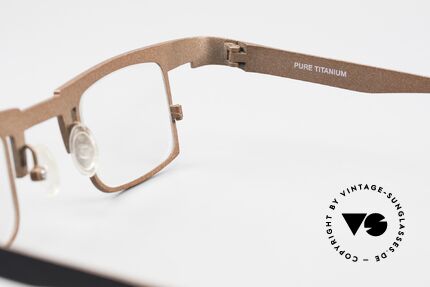 Theo Belgium Bo Square Designer Frame Titanium, DEMO lenses should be replaced with prescriptions, Made for Men and Women