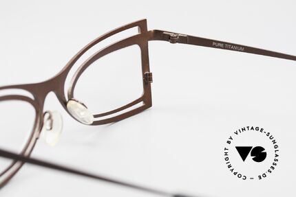 Theo Belgium Eye-Witness KC Ladies Designer Glasses Titanium, Size: large, Made for Women