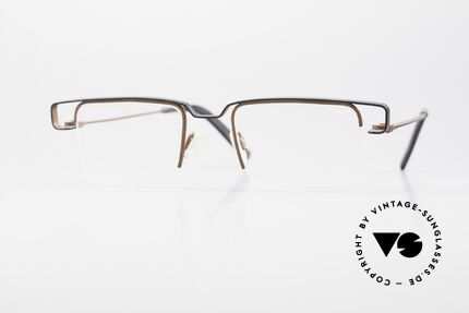 Theo Belgium Mousseline Nylor Frame Semi Rimless Details