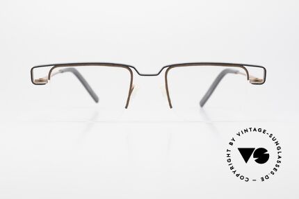 Theo Belgium Mousseline Nylor Frame Semi Rimless, model of the 'Potatoes Metal' Series by Theo Belgium, Made for Men and Women