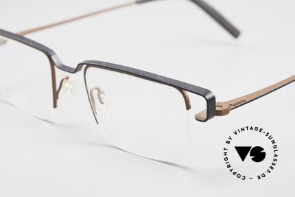 Theo Belgium Mousseline Nylor Frame Semi Rimless, semi rimless (the lenses are fixed with a Nylor thread), Made for Men and Women